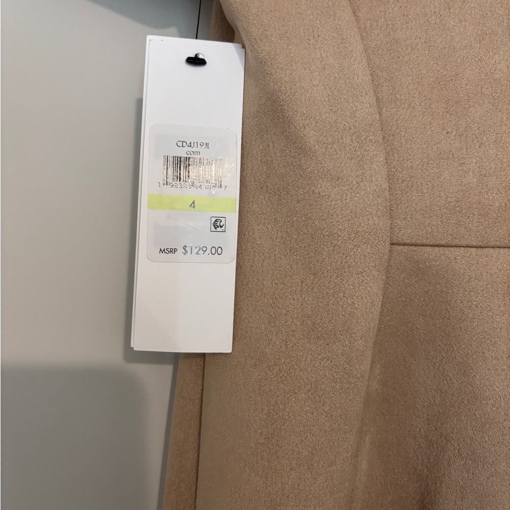 Calvin Klein Faux Suede Tulip Sheath Dress - Picture 5 of 5